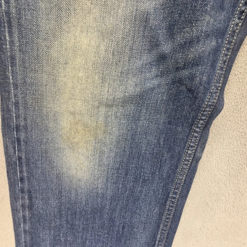 Diesel Jeans Mens 32x30 Blue Larkee Regular Straight Button Fly Distressed 008XR